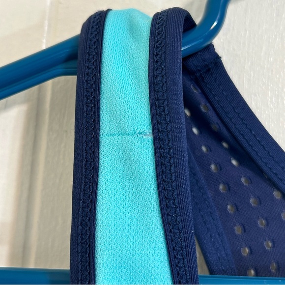 NIKE Swim Top Navy Blue Colorfully Swim Top Size Small. - Picture 8 of 11